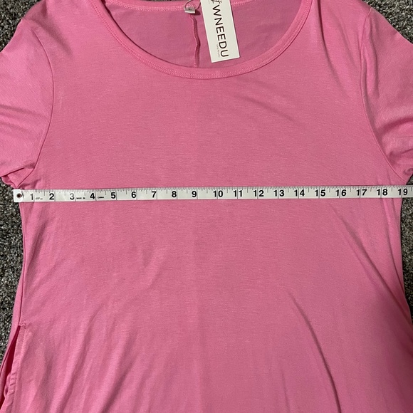 WNEEDU Women's Casual T-shirt Dress; New with Tags; Size L - Picture 8 of 13